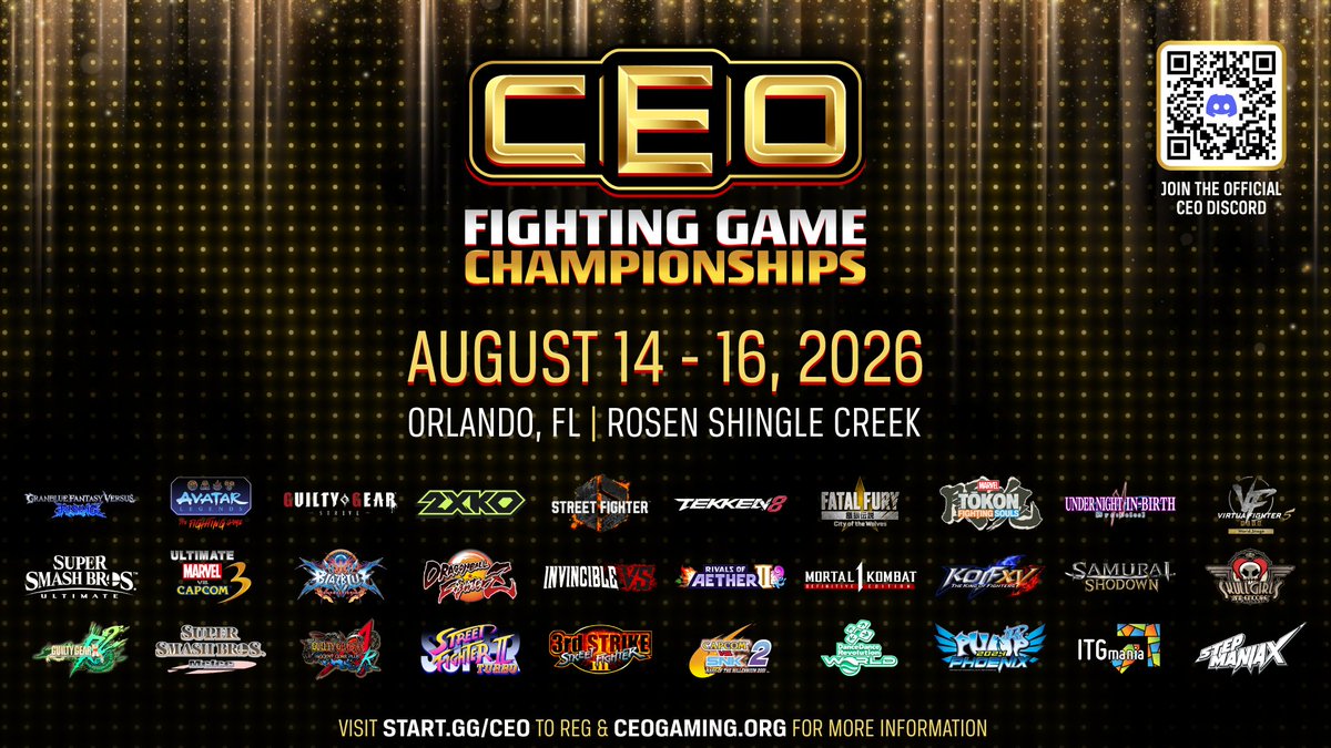 CEO 2026 SET TO BRING STREET FIGHTER 6 AND TEKKEN 8 BACK TO THE BIG STAGE