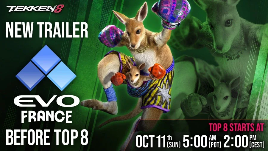 Roger Jr. gameplay trailer set for Tekken 8 at Evo France